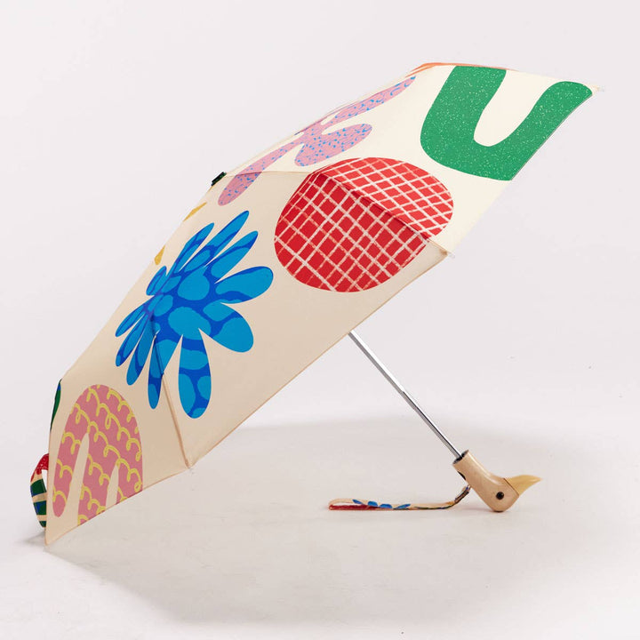 Deli MultiColored Print Duckhead Umbrella