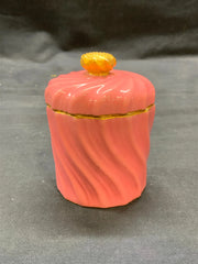 Vintage Coalport Gilt Pink Porcelain Box