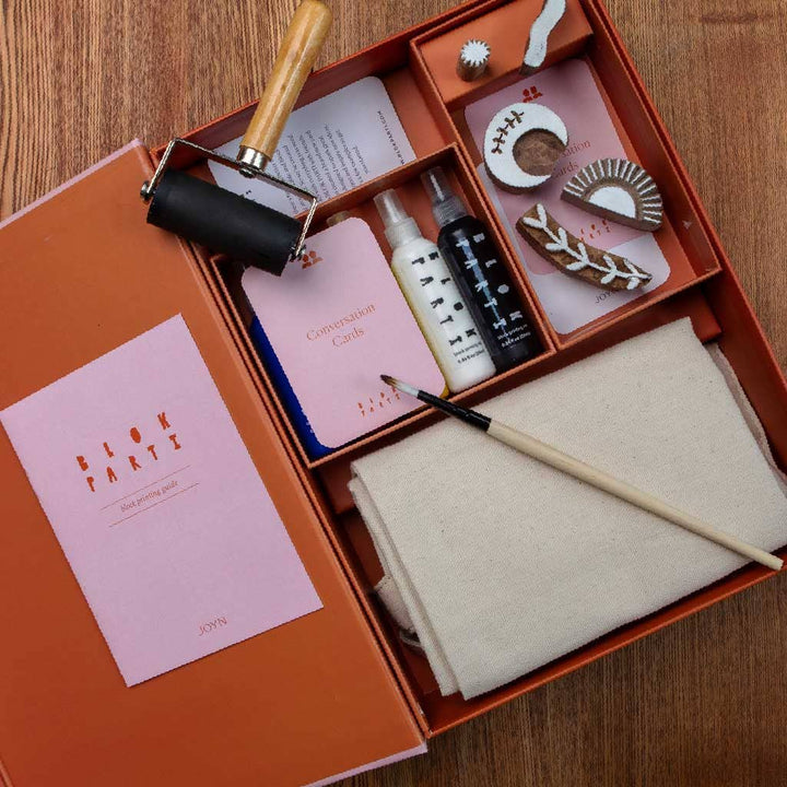 BLOK PARTI Block Printing Kit - Cosmic Print Stationery Set