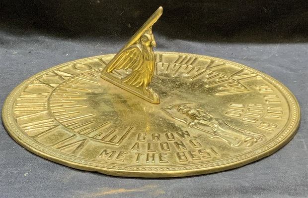 Heavy Brass Grim Reaper & Bird Sundial