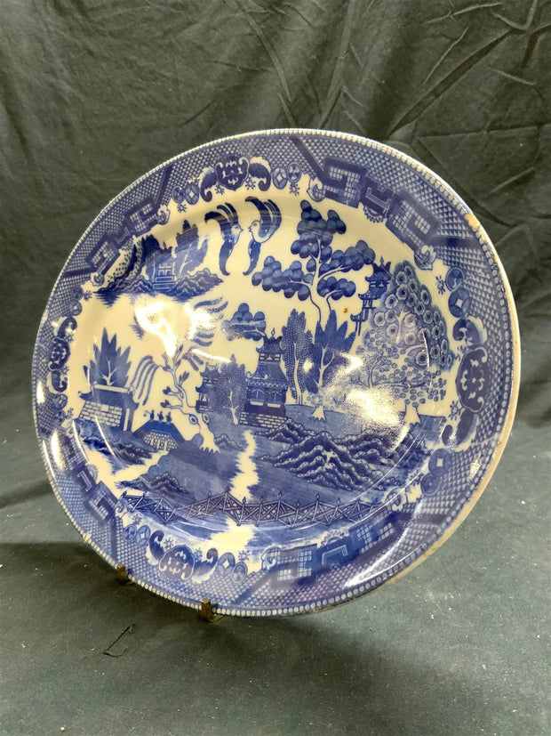 Blue Willow Asian Porcelain Oval Serving Dish