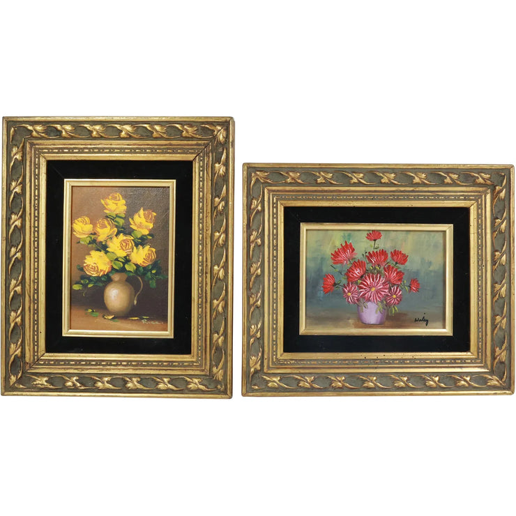 Small 20th C. Still Life Oil Paintings