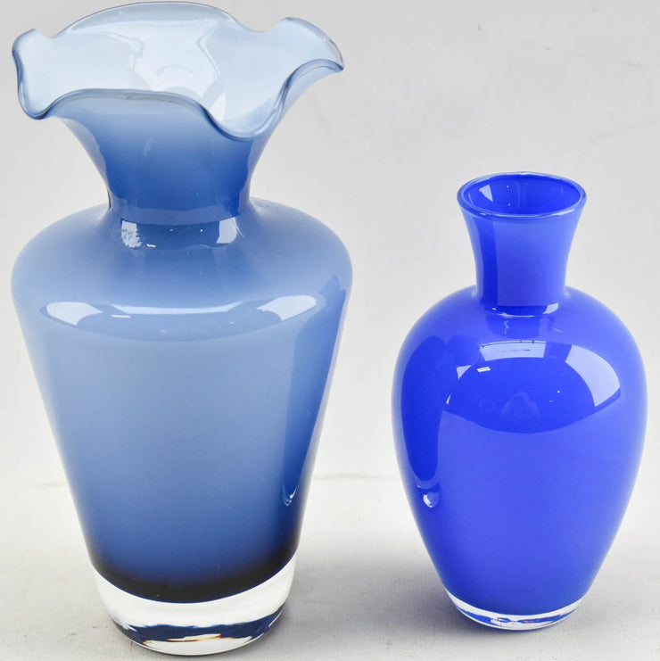 Blue Glass Vases