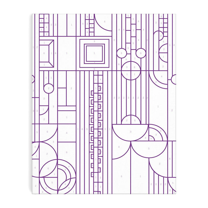 Frank Lloyd Wright Saguaro Cactus and Forms Paint By Number