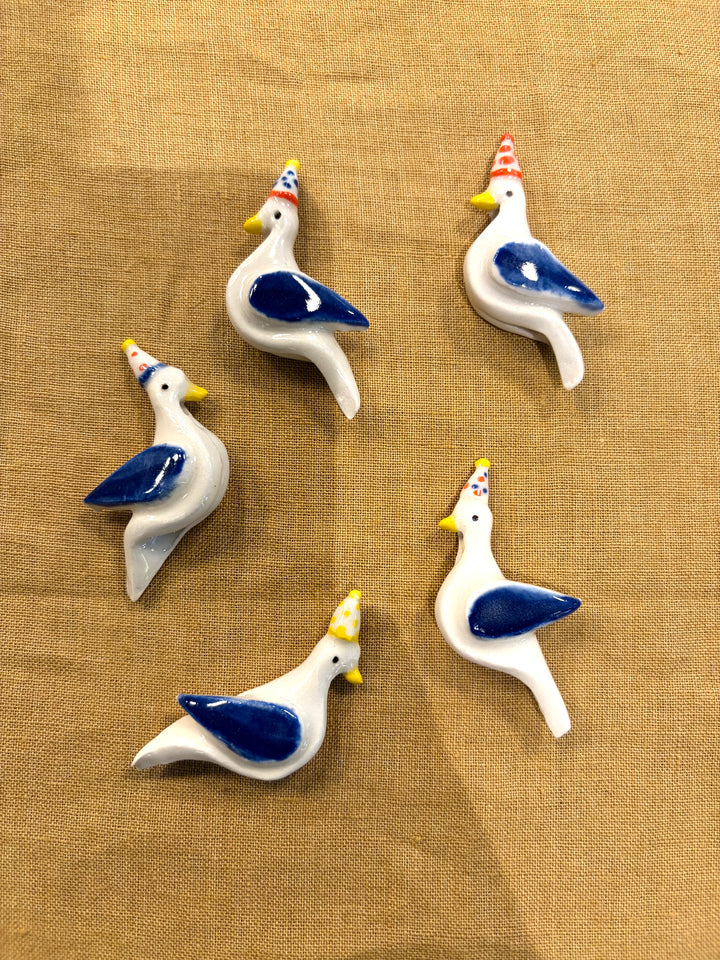 Porcelain Pigeon Magnets