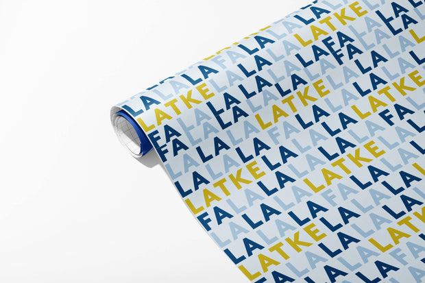 Fa La La Latke Gift Wrap - Flat Sheets