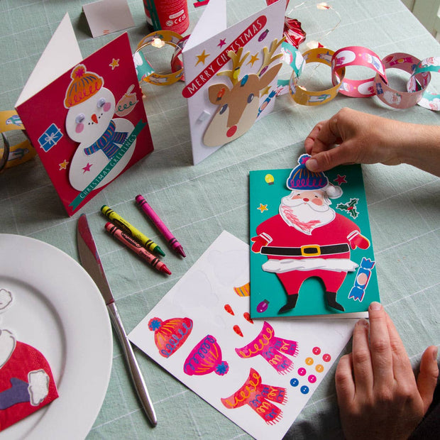 Santa Card Kit | Christmas Craft | Kids Craft Supplies |