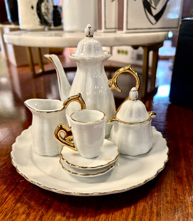 Baum Bros Miniature Porcelain Tea Set