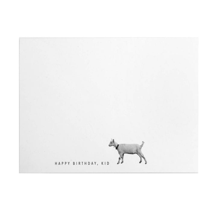 Goat Happy Birthday Kid Card
