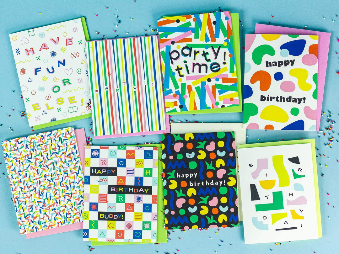 Loaded Sprinkles Blank Pattern Card or Card Set