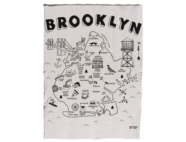 Brooklyn Knit Throw Blankets: Heather/Navy