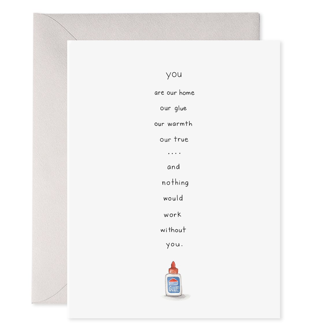Glue Greeting Card