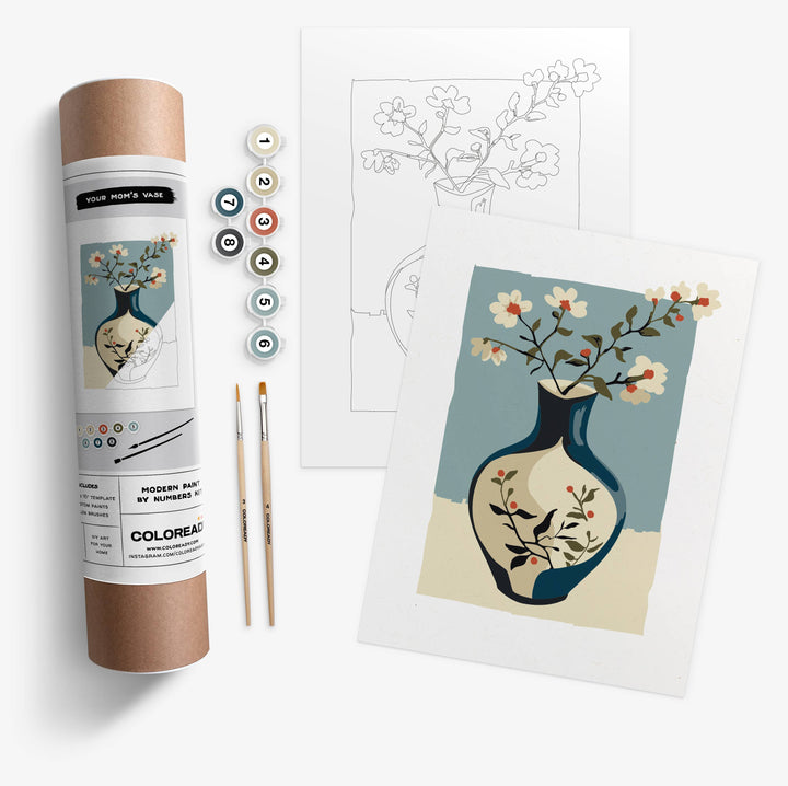 Your Mom's Vase | Modern Paint By Numbers Kit