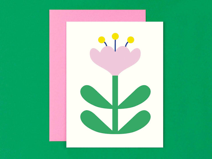 Flower Friend No. 3, Crocus Madame Blank Card