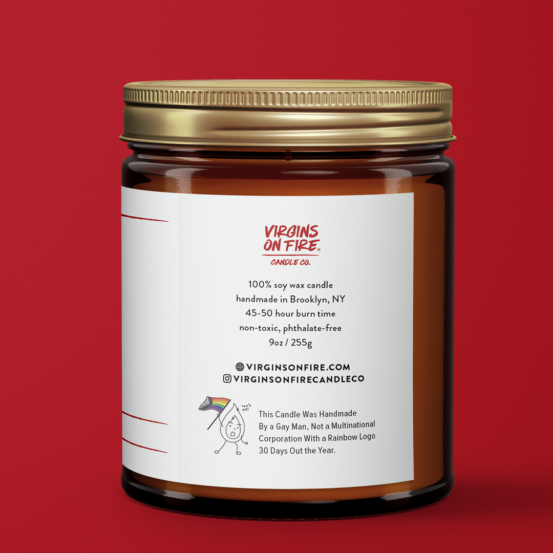 SOBER AF (Celebratory Fig Scented) 🎉 Handmade Soy Candle