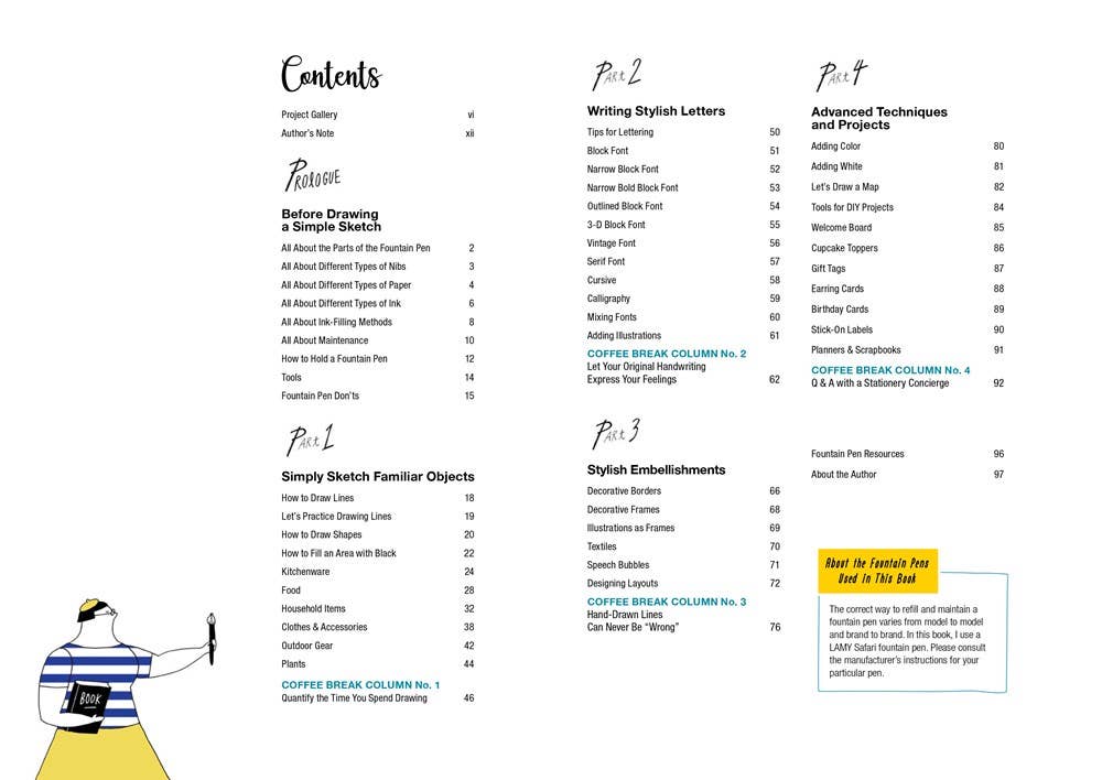 How to Draw and Write in Fountain Pen