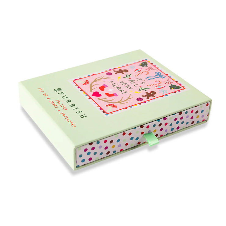 BOXED GREETING CARD S/8 - TWINKLEMAS