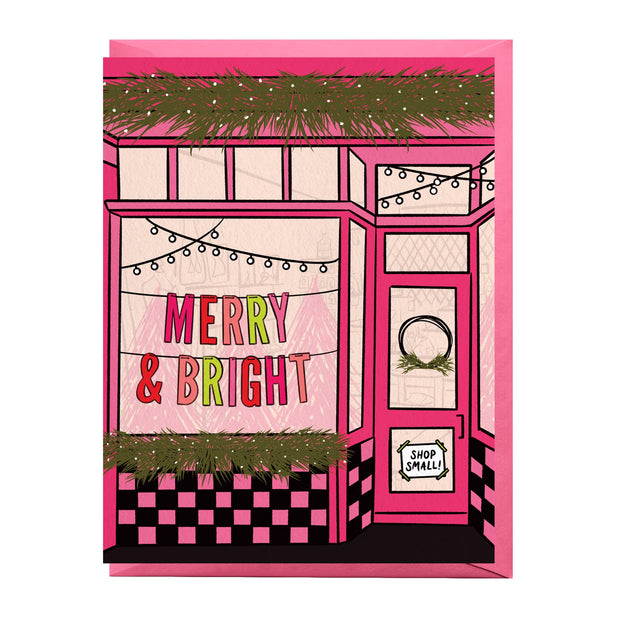 Holiday Shop Window Card: Single card
