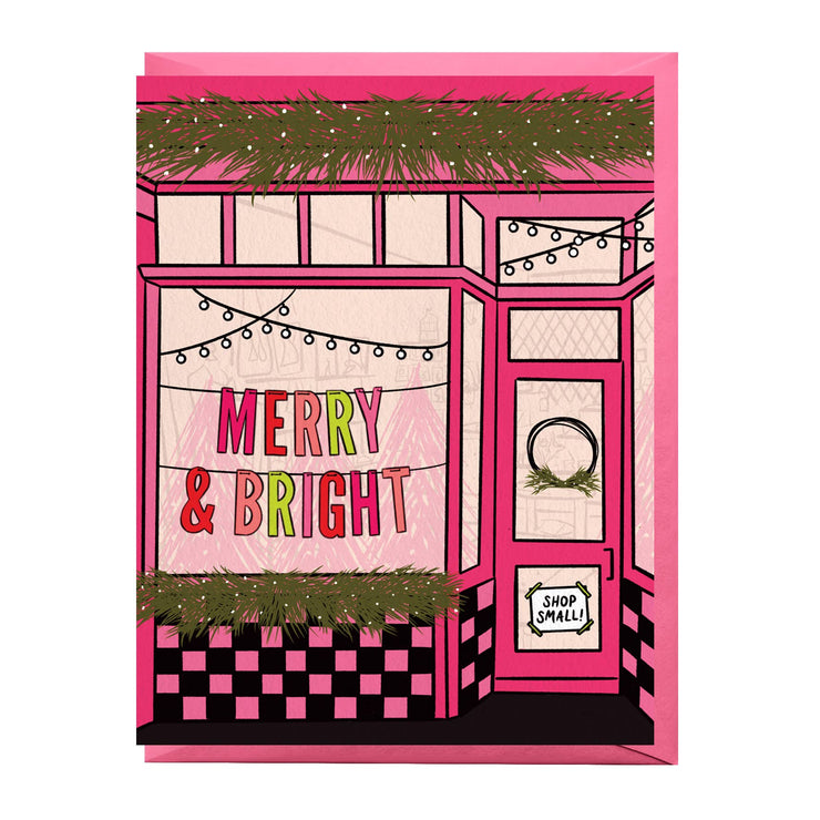 Holiday Shop Window Card: Single card