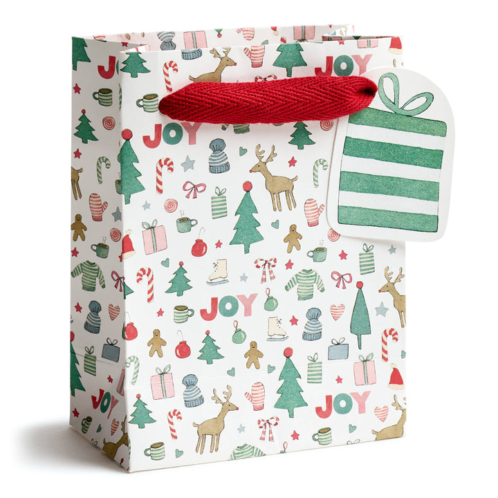 Merry Motif Gift Bag, Small