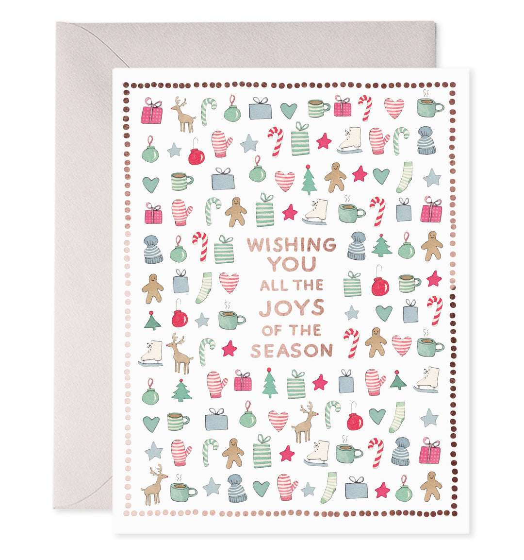 Merry Motif Holiday Greeting Card Boxed Set, Set of 6