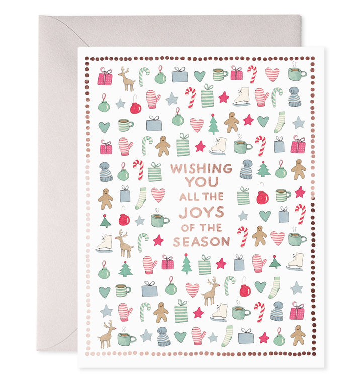 Merry Motif Holiday Greeting Card Boxed Set, Set of 6