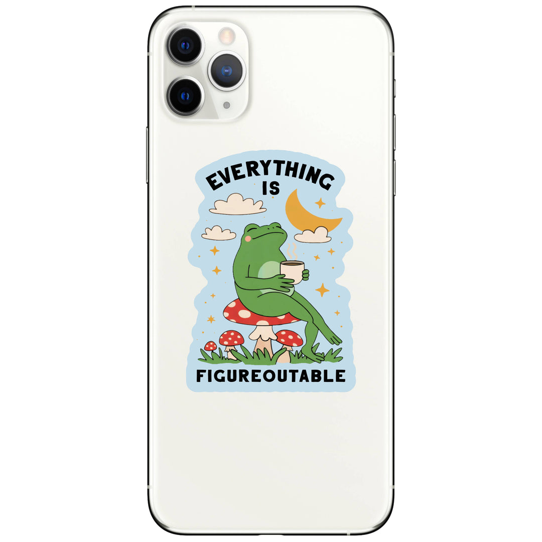 Positive Motivational Frog High Quality Vinyl Sticker