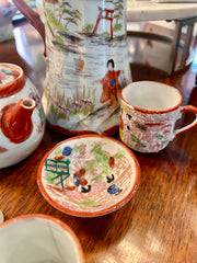 Hand Painted Asian Porcelain Tea Set