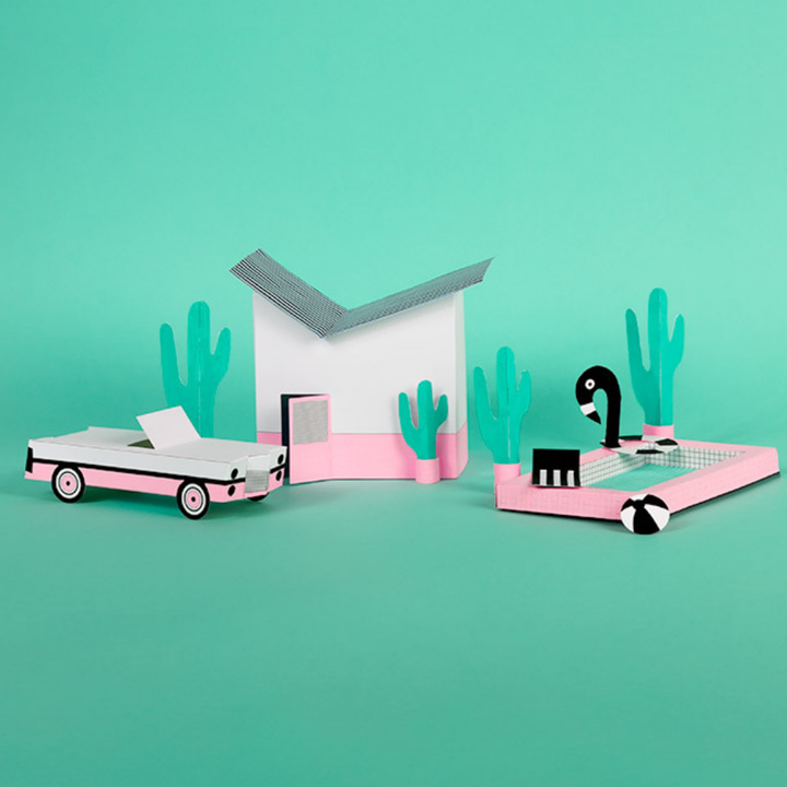 3D Papercraft - PALM SPRINGS MODEL by Cinqpoints