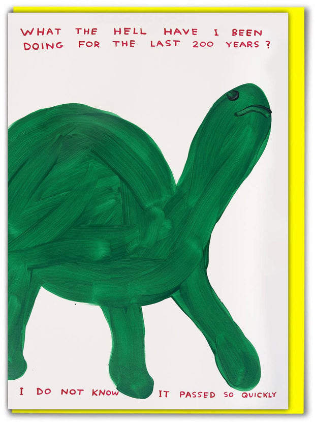 Funny David Shrigley - What Have I Been Doing Greetings Card