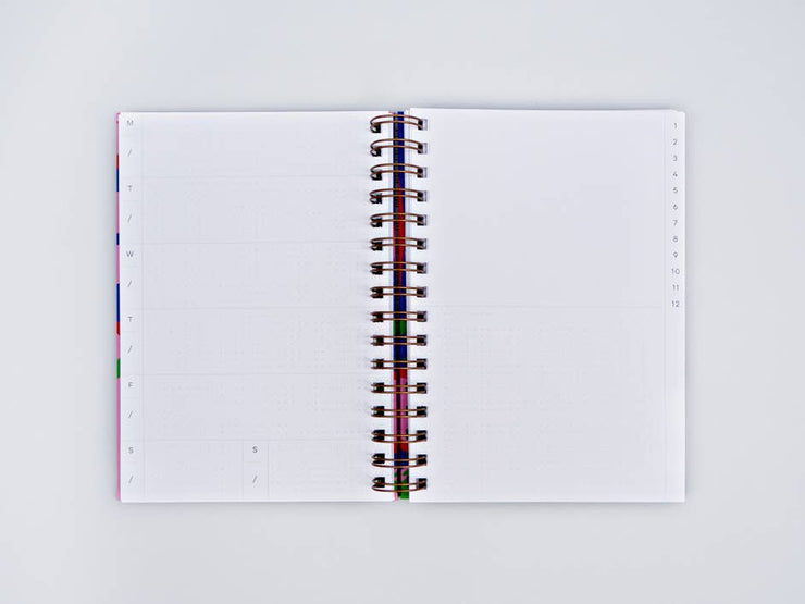 Capri Hard Cover Undated Weekly Planner