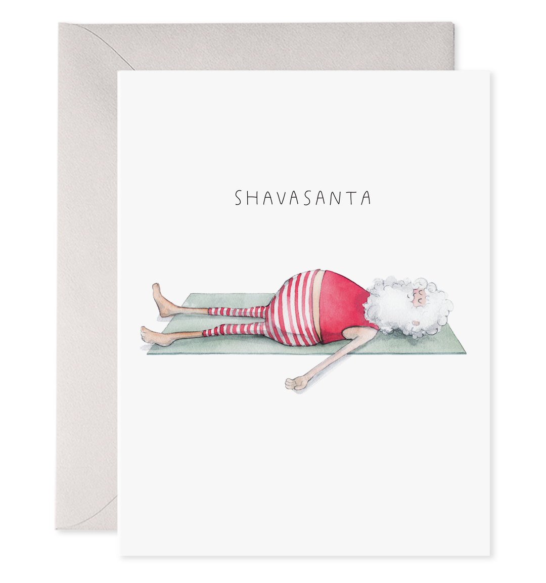 Yoga Santa | "Shavasanta" Christmas Card