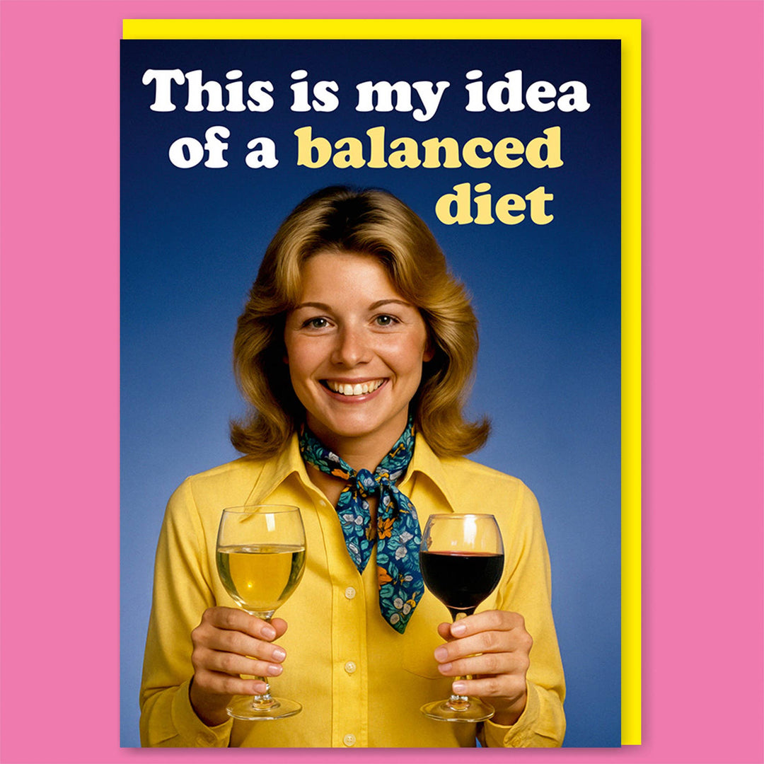 Balanced diet Greeting Card