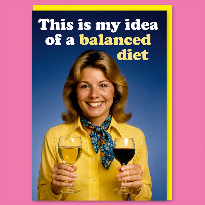 Balanced diet Greeting Card