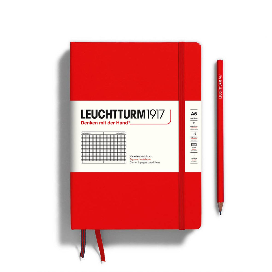 Notebooks - Medium (A5): Hardcover / Port red