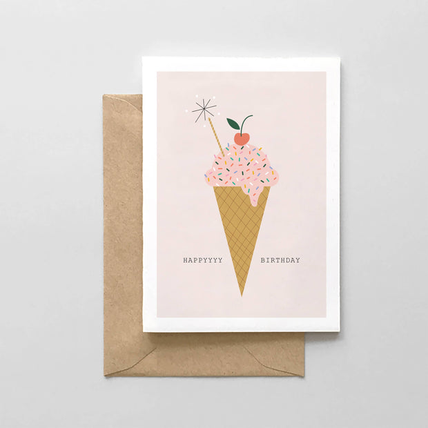 Ice Cream Sprinkle Cone Birthday