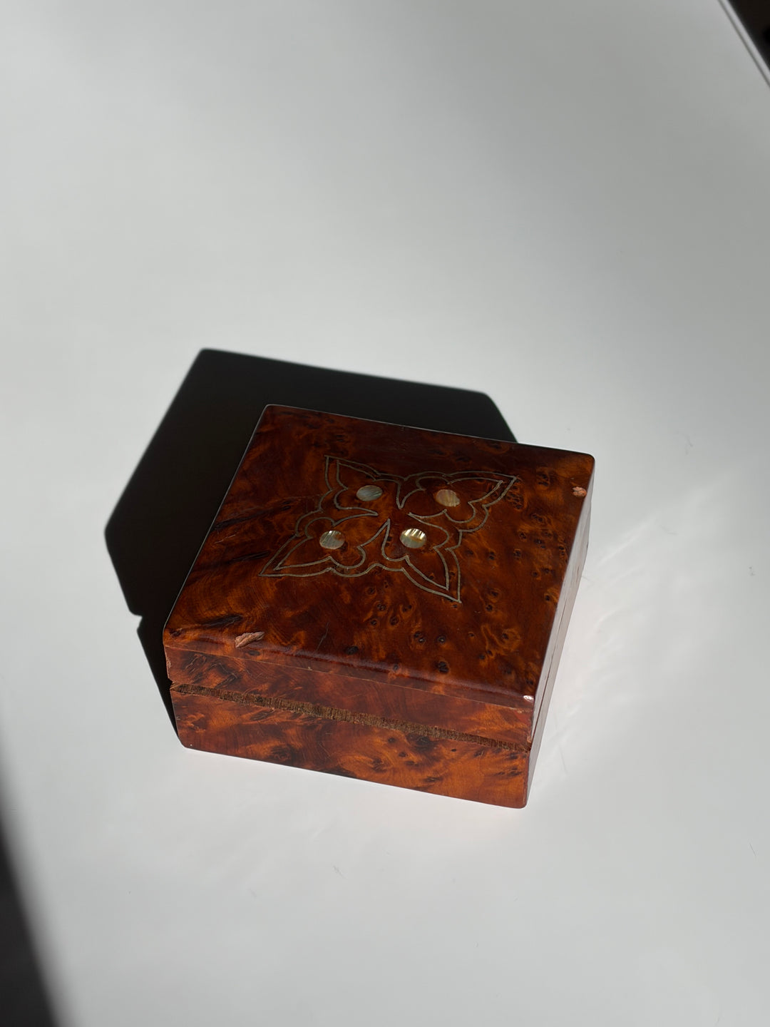 Opal & Wooden Jewelry Box