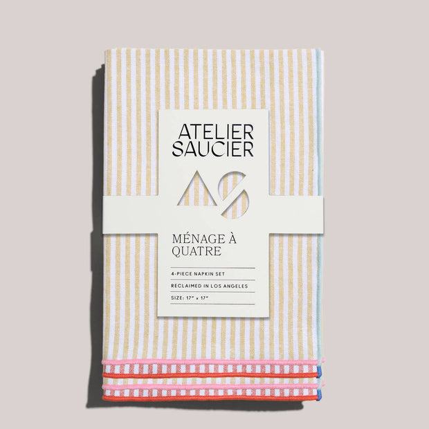 Carnival Stripe Napkins | Set of 4