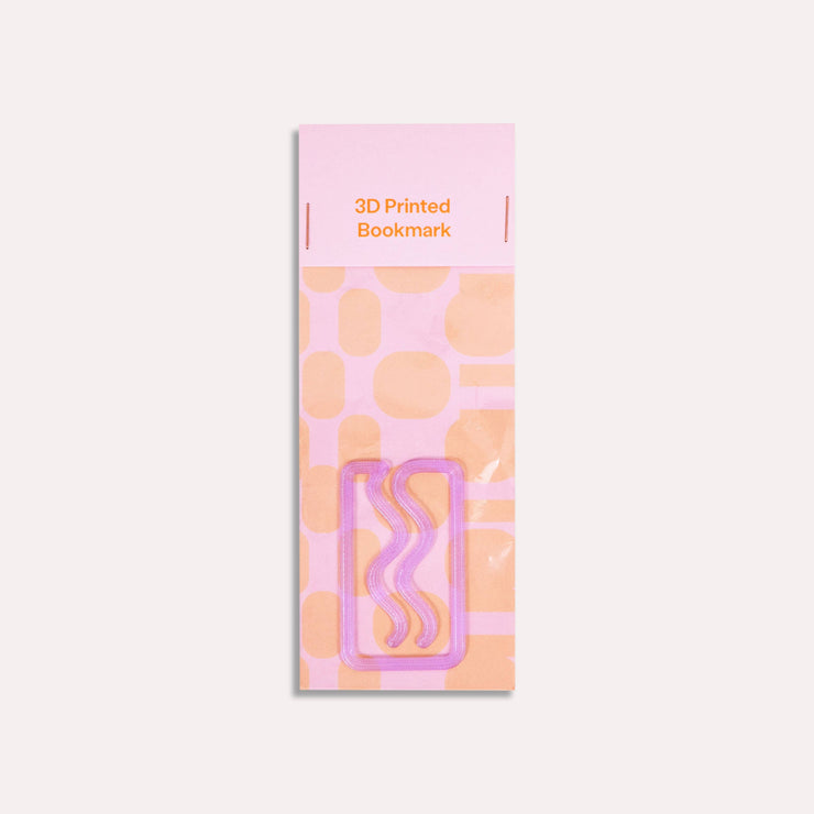Mini Translucent Miami 3D Printed Bookmark: Multicolour