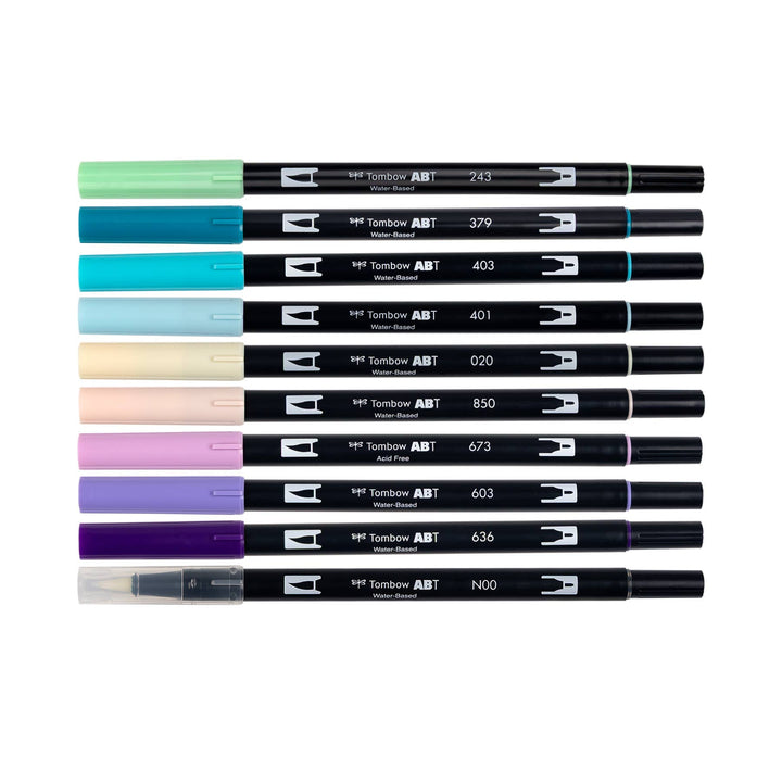 Dual Brush Pen Art Markers, Mermaids 10-Pack
