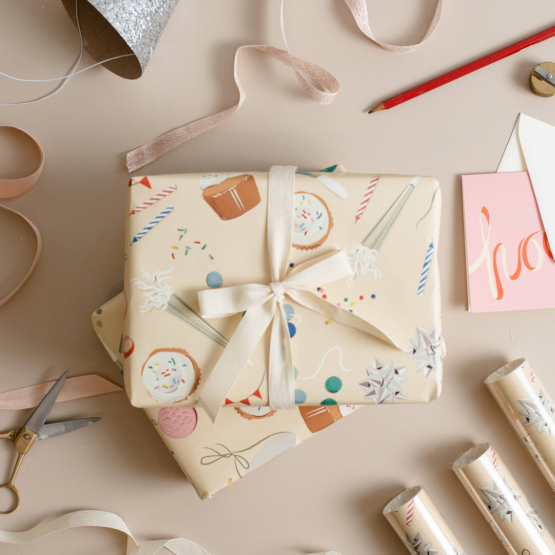 Birthday Trimmings Gift Wrap Roll