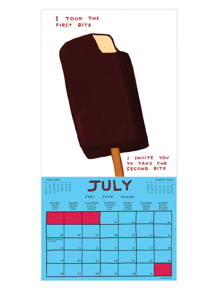 David Shrigley Official 2027 Wall Calendar