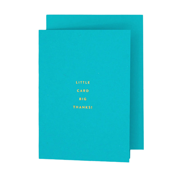 Little Card Big Thanks Petite Thank You Card: Single