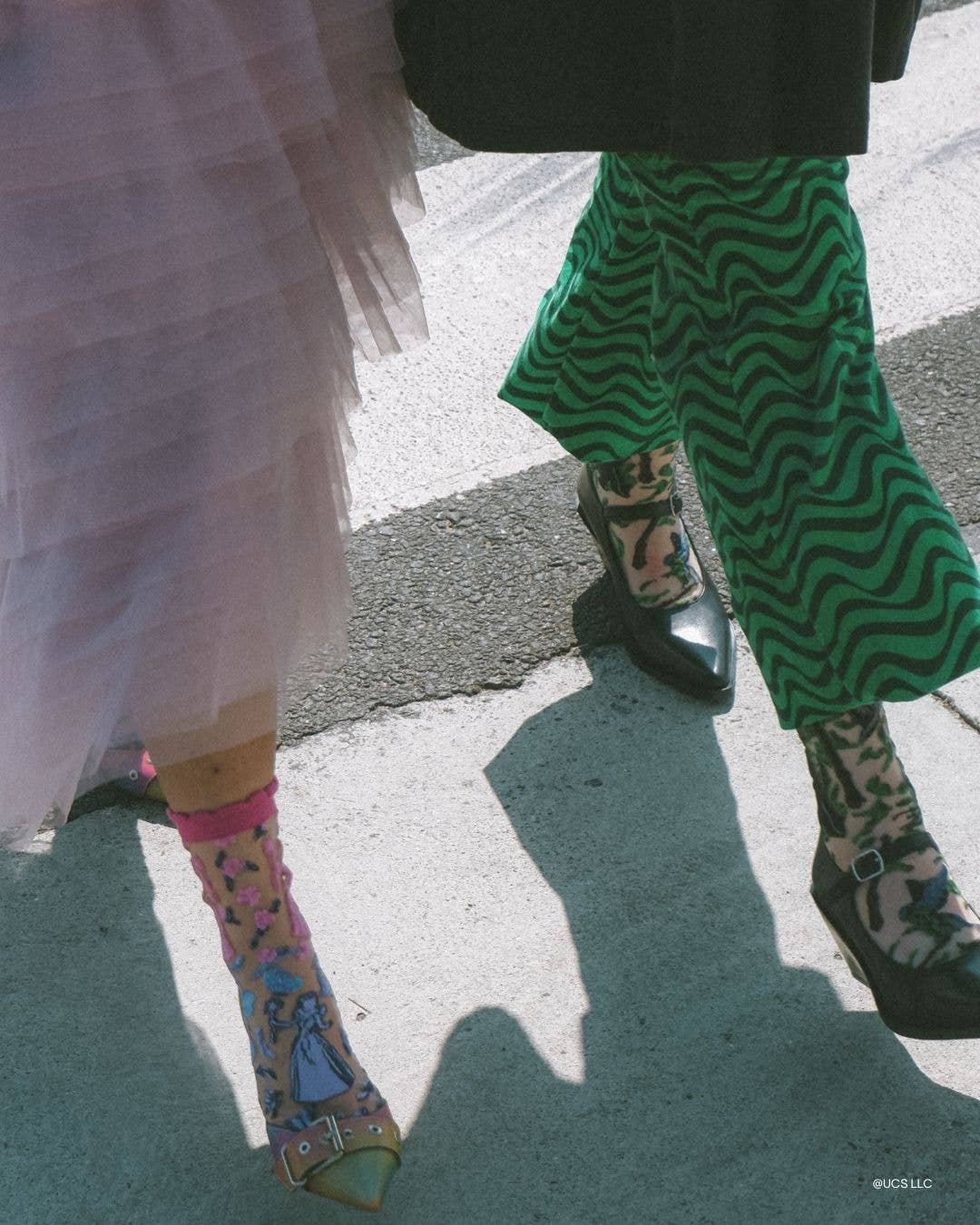 Wicked Elphaba Silhouette Sheer Crew Sock