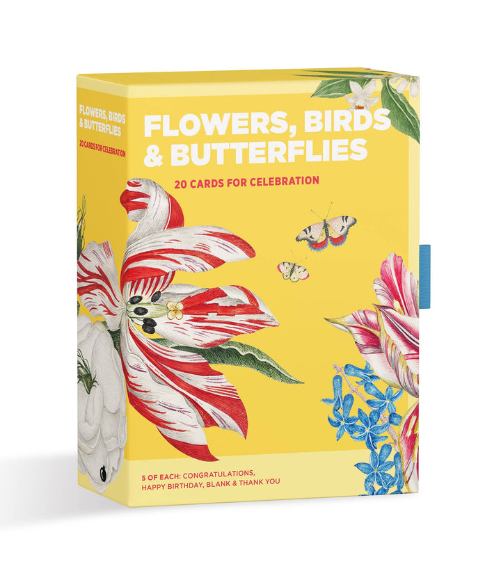 Flowers, Birds & Butterflies Celebrations Boxed Notecards