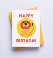 Lion Birthday Card - Grandson Birthday, Jungle Greeting Card