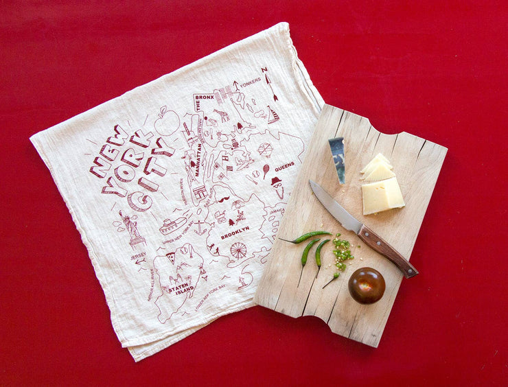 New York City Tea Towel in Natural