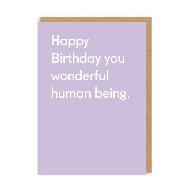 Wonderful Human Being Greeting Card (4064)