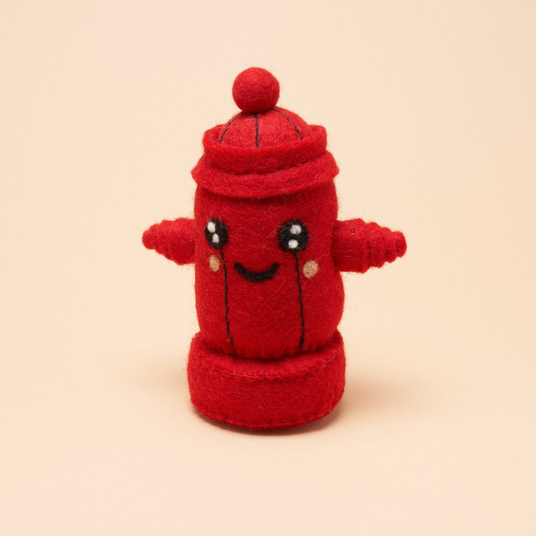 Fire Hydrant Squeaker Toy: Red