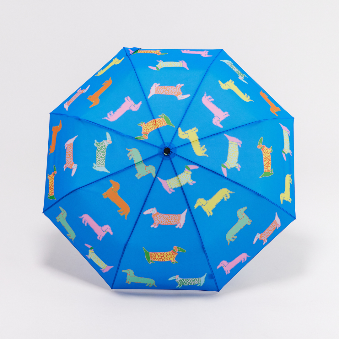 Dogs in Blue Dachshund Duckhead Umbrella